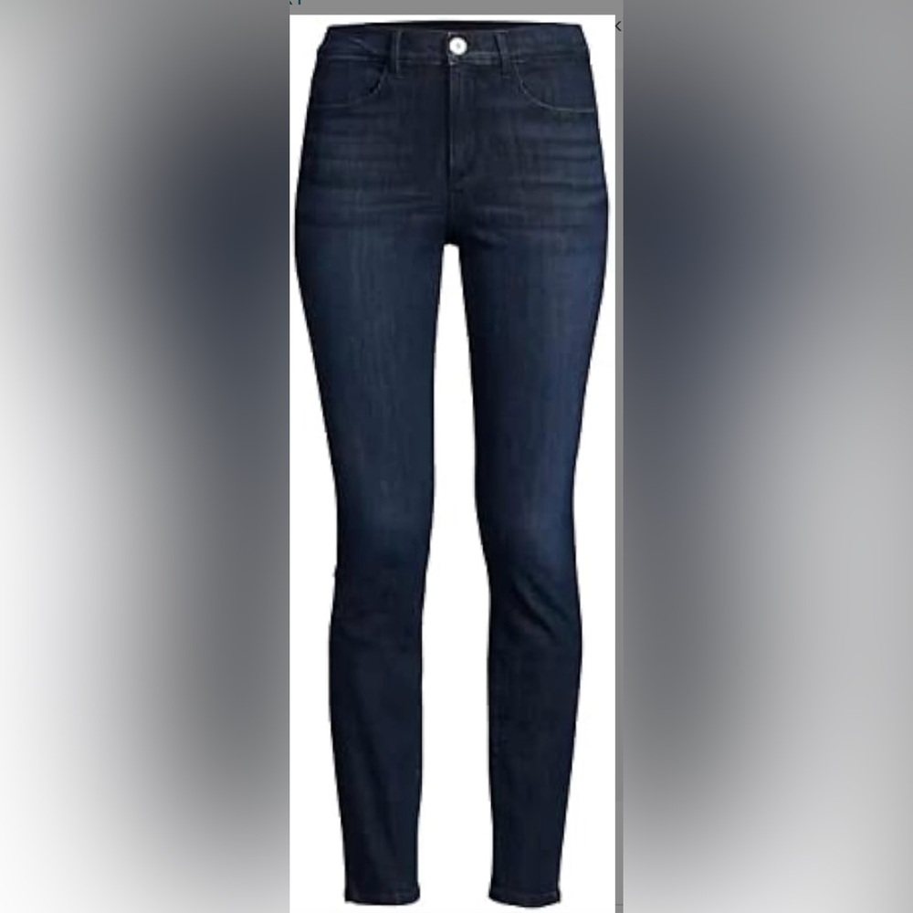 NWT Authentic 3x1 USA channel jeans dark wash blue size 25 high waist skinny